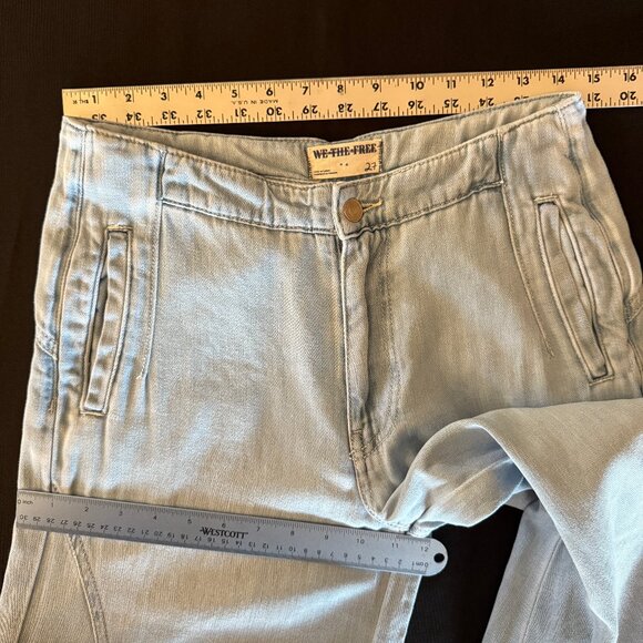 Free People Chase The Sun Extreme Wide-Leg Jeans Sz 27 - Picture 9 of 15
